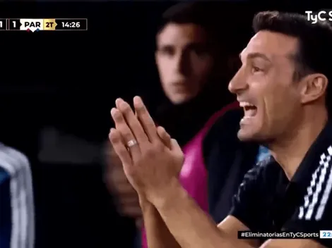 A Argentina le anularon el 2 a 1 y Scaloni explotó contra el árbitro: "¿Qué cobrás?"