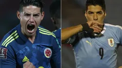 Colombia vs. Uruguay juegan por la fecha 3 de las Eliminatorias a Qatar 2022 este viernes (Getty Images).
