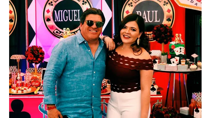 Miguel Herrera y su hija Mishelle son muy unidos.