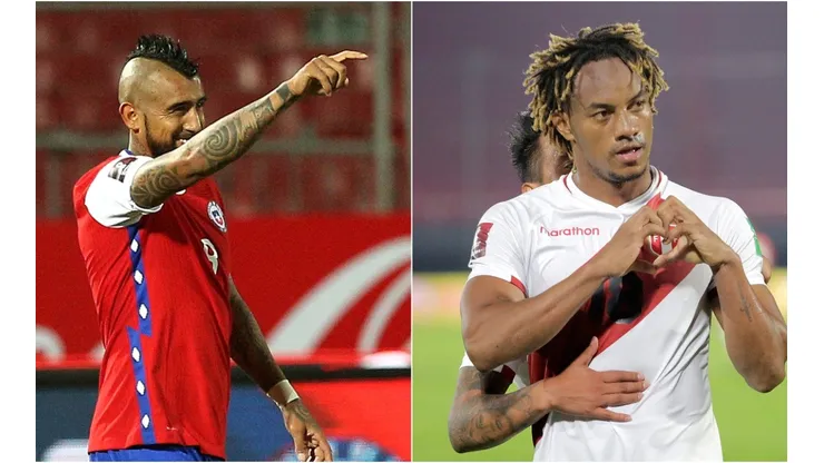 Chile vs. Perú juegan por la fecha 3 de las Eliminatorias a Qatar 2022 este viernes (Getty Images).