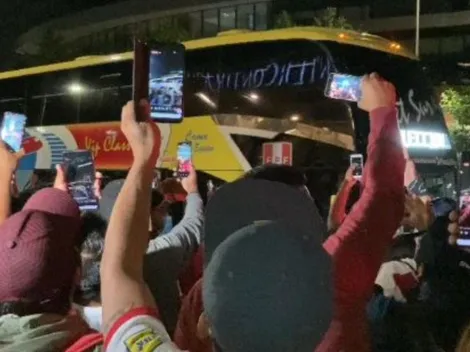 Todo el apoyo: hinchas peruanos recibieron a la selección peruana en Santiago