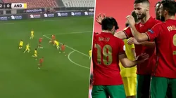 Cristiano Ronaldo entró y metió una asistencia fenomenal para Portugal