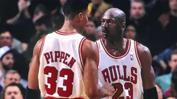 Scottie Pippen y Michael Jordan