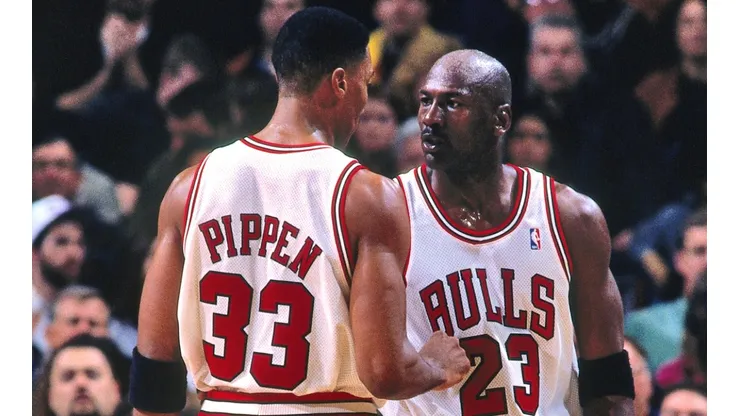 Scottie Pippen y Michael Jordan