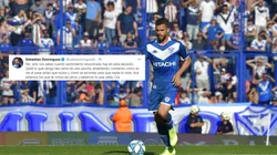 Foto de Fernando Gago y el mensaje de Sebastián Domínguez.