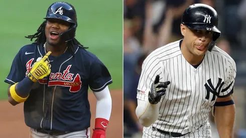 Ronald Acuña Jr. y Giancarlo Stanton