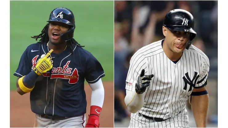 Ronald Acuña Jr. y Giancarlo Stanton