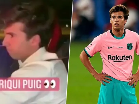 Video: Riqui Puig fue increpado por dos aficionados y todo quedó filmado
