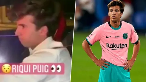Video: Riqui Puig fue increpado por dos aficionados y todo quedó filmado