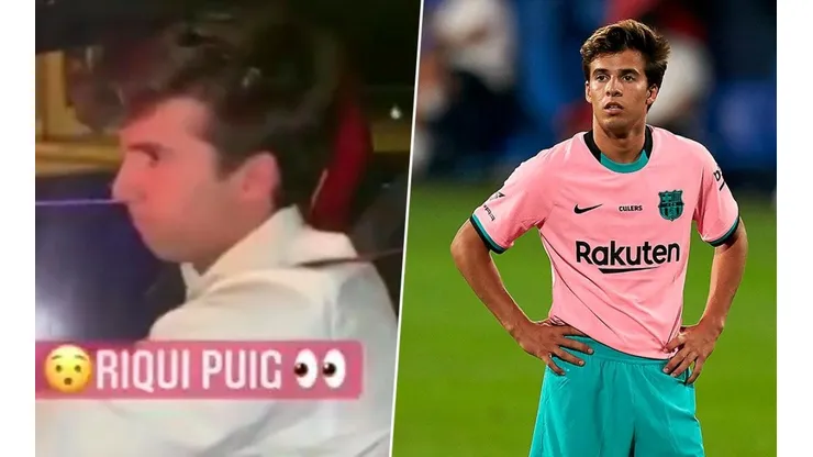 Video: Riqui Puig fue increpado por dos aficionados y todo quedó filmado