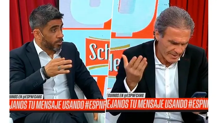El Negro Bulos en modo Maradona: salvó a Ruggeri, en vivo, del llamado de una chica