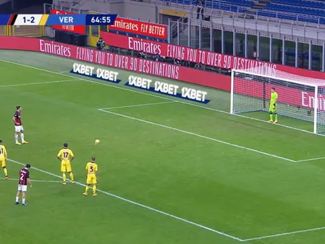 Video: Zlatan pateó a las nubes su penal con el Milan