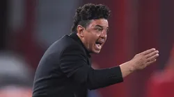 Foto: la cara de Gallardo después del gol de Pratto de la que hablan todos en River