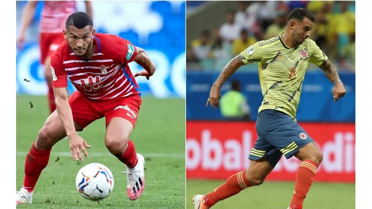 Luis Suarez y Edwin Cardona