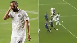 Gonzalo Higuaín erró un gol con Inter Miami (Getty Images y captura de pantalla)