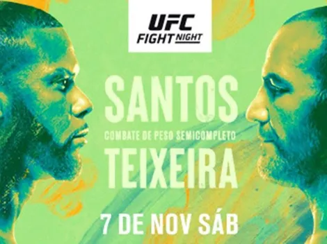 Santos vs. Teixeira EN VIVO y EN DIRECTO por el UFC Fight Night