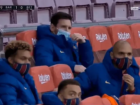 Video: así reaccionó Messi al golazo de Dembélé contra Betis