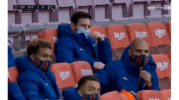 Video: así reaccionó Messi al golazo de Dembélé contra Betis