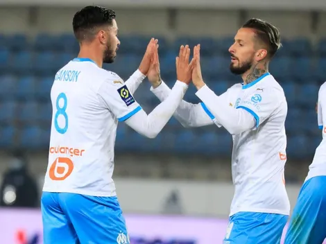 La asistencia de Benedetto para el gol del triunfo del Olympique Marsella