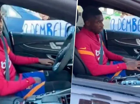 Video: hinchas del Barcelona pararon a Dembelé en la calle y su cara lo dice todo
