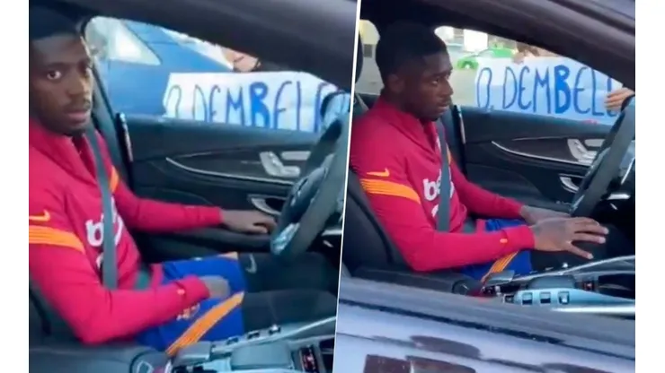 Video: hinchas del Barcelona pararon a Dembelé en la calle y su cara lo dice todo