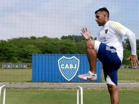 Wanchope Ábila no terminó la práctica de Boca y es duda para el domingo