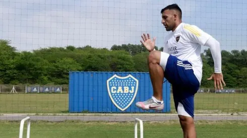 Wanchope Ábila no terminó la práctica de Boca y es duda para el domingo