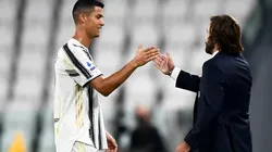 Cristiano Ronaldo y Andrea Pirlo, dos cracks.