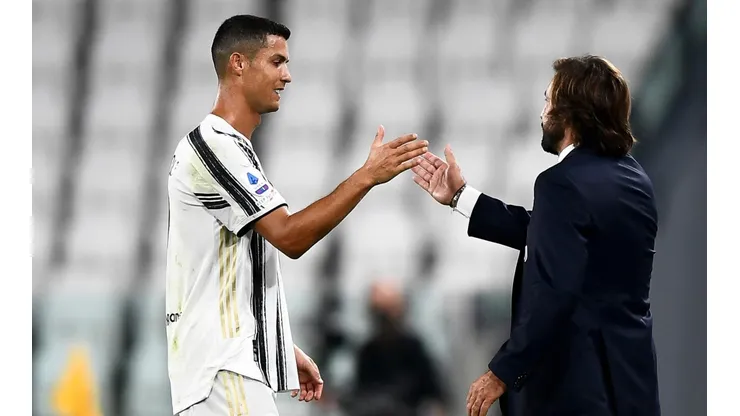Cristiano Ronaldo y Andrea Pirlo, dos cracks.
