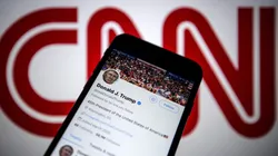 Donald Trump y el logo de CNN