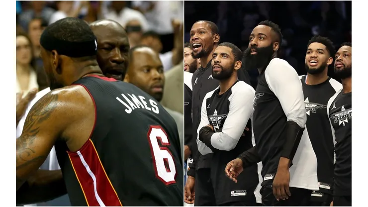 Michael Jordan, LeBron James, Kevin Durant,Dwyane Wade