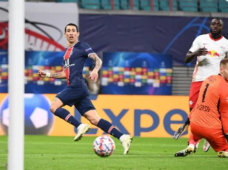 Di María festejó su vuelta a la selección con un hermoso gol de cachetada