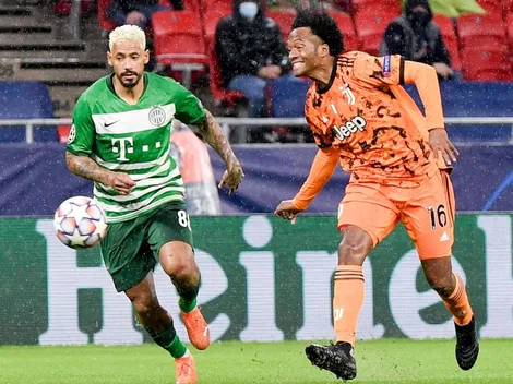 ¿Alarma de lesión? Cuadrado se retiró con molestias ante Ferencváros