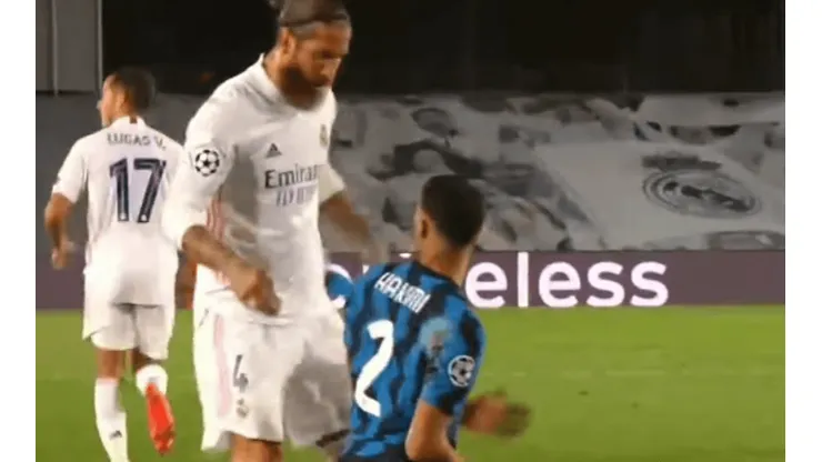 Sacan a la luz el encontronazo de Ramos con Achraf en pleno partido: "La p... que te parió"