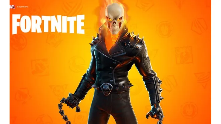 Primer vistazo a la skin de Ghost Rider en Fortnite ¡Su moto será el Aladelta!