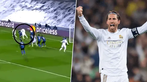 Cabezazo letal de Sergio Ramos.