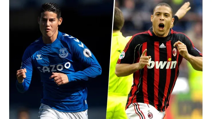 Ancelotti, sin filtro: comparó a James Rodríguez con Ronaldo Nazario
