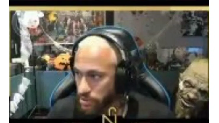 Neymar en medio de su streaming.