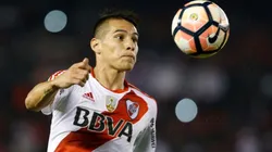 Carlos Auzqui con la camiseta de River.