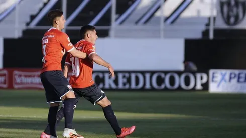 El festejo de los jugadores de Independiente