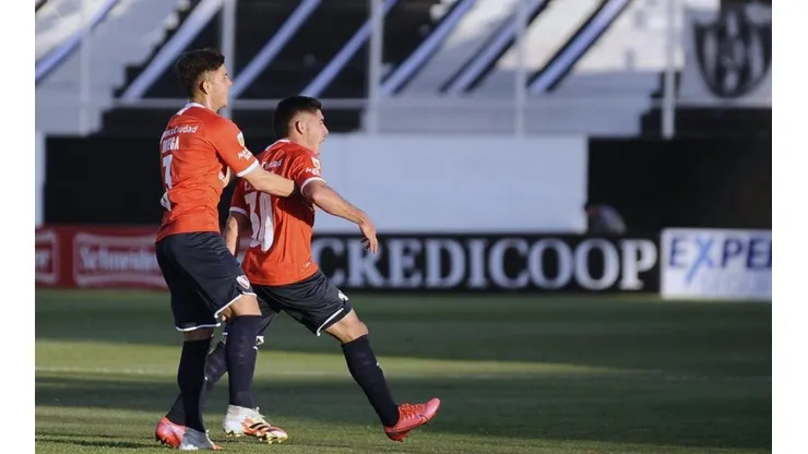 El festejo de los jugadores de Independiente