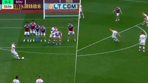 A lo Riquelme: Ward-Prowse metió doblete de tiro libre