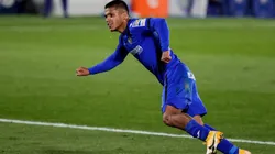 Juan Camilo Hernández anotó su primer gol como jugador del Getafe.