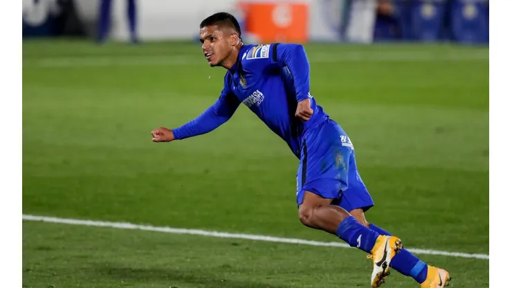 Juan Camilo Hernández anotó su primer gol como jugador del Getafe.