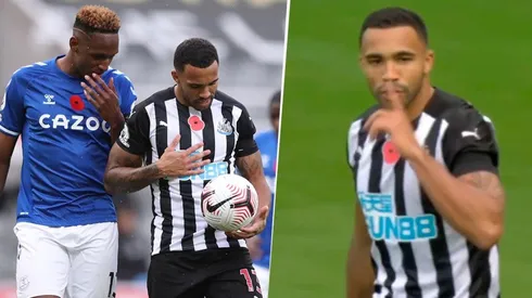 El pique de Callum Wilson y Yerry Mina en el Newcastle vs. Everton.