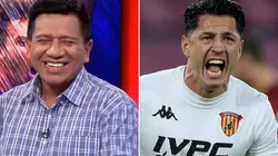 Silvio Valencia presentó el polo 'Yo amo a Lapadula'