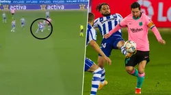 El túnel de Lionel Messi contra Alavés.
