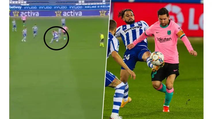 El túnel de Lionel Messi contra Alavés.