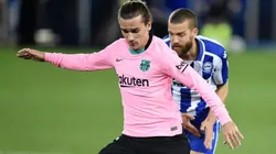 El momento de la definición de Antoine Griezmann.