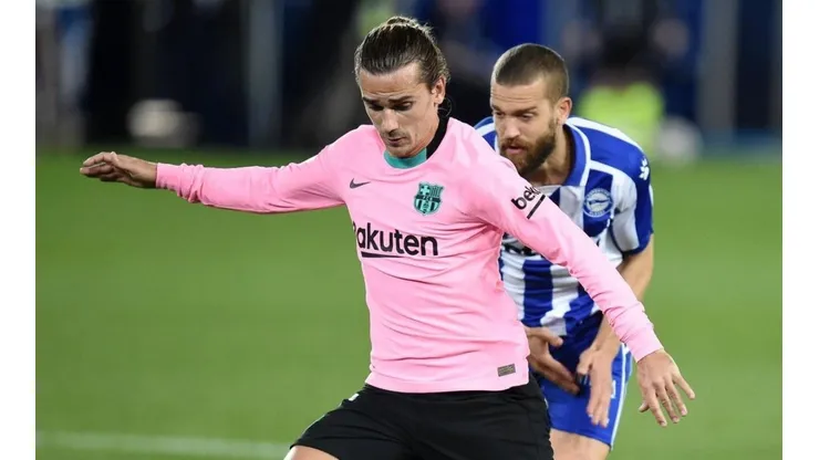 El momento de la definición de Antoine Griezmann.